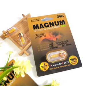 Male sex enhancement capsule exquisite card packaging to extend sex time