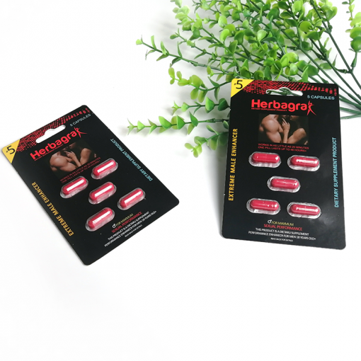 Natural herbal Maca ginseng male sex enhancement capsule 5 capsules